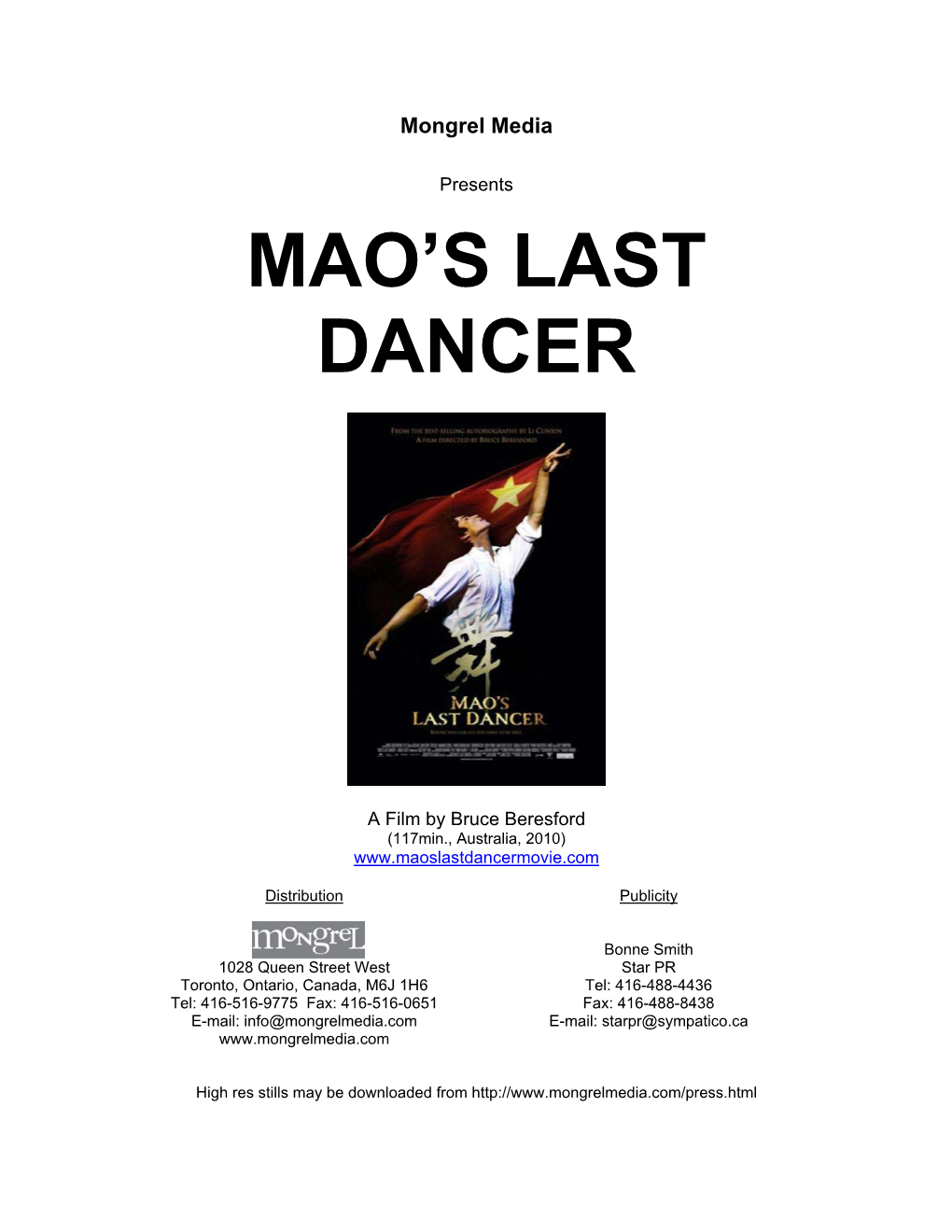 Mao's Last Dancer