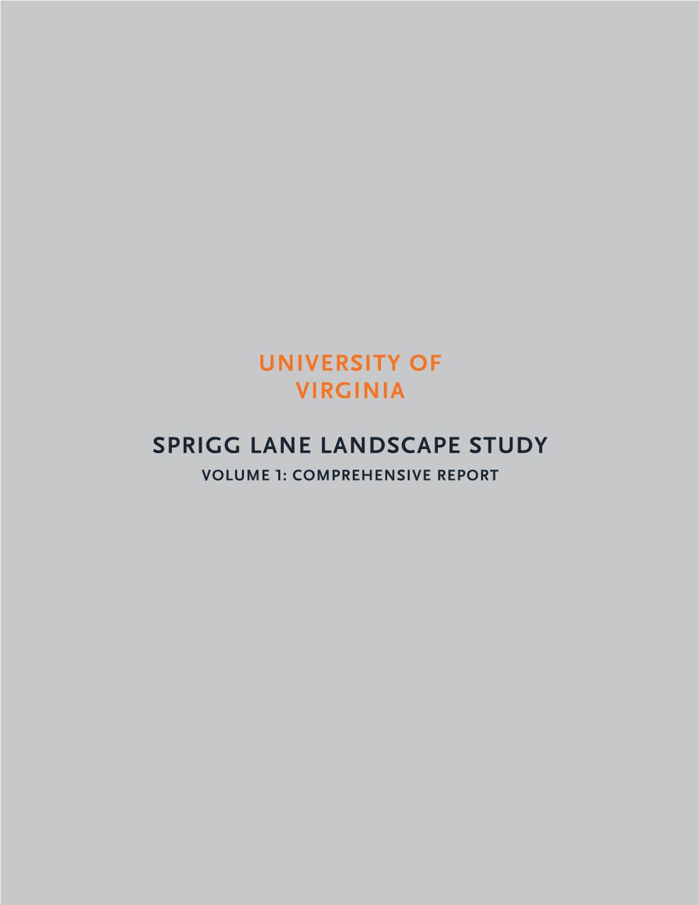 Sprigg Lane Landscape Study (2020)
