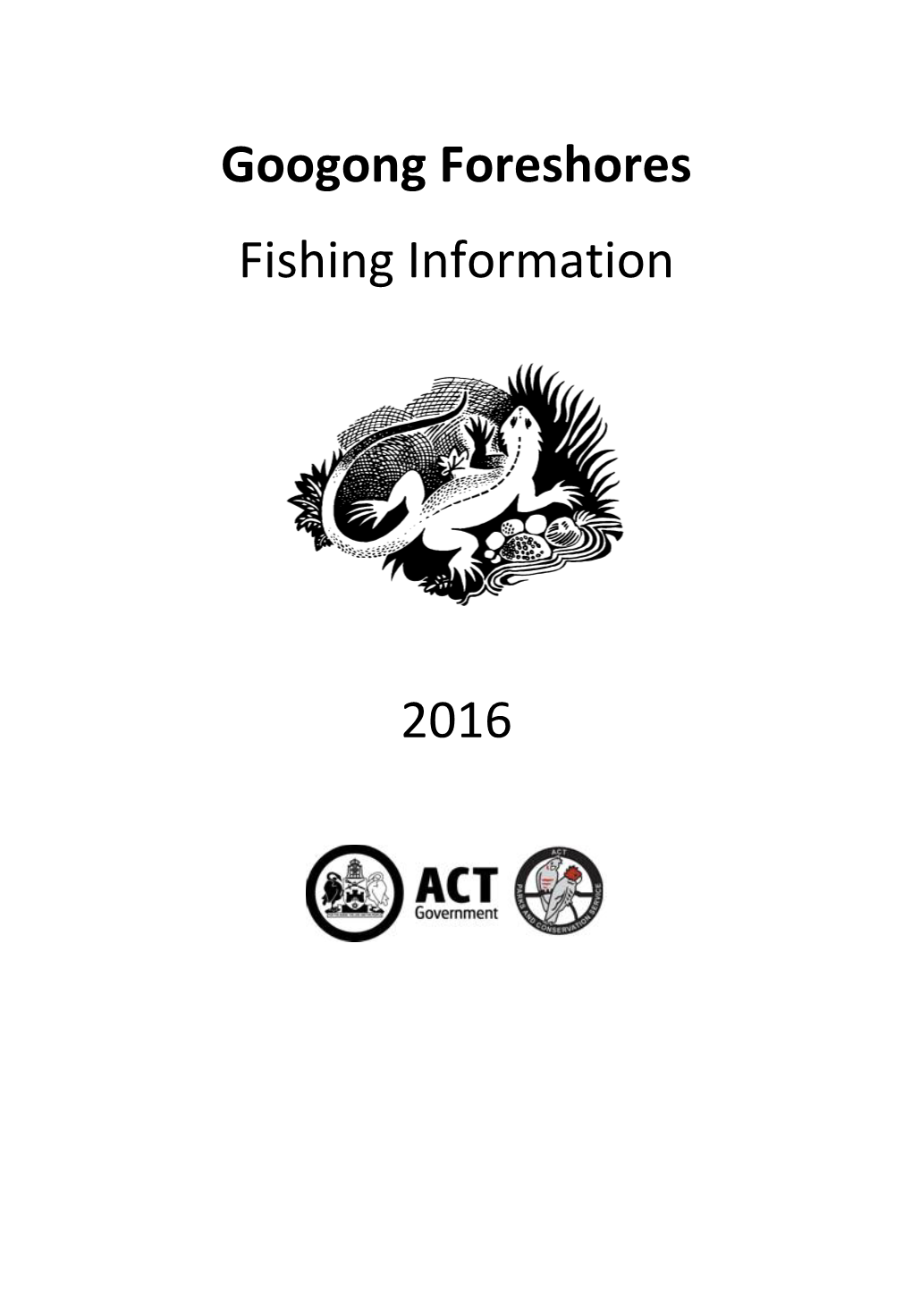 Googong Foreshores Fishing Information 2016