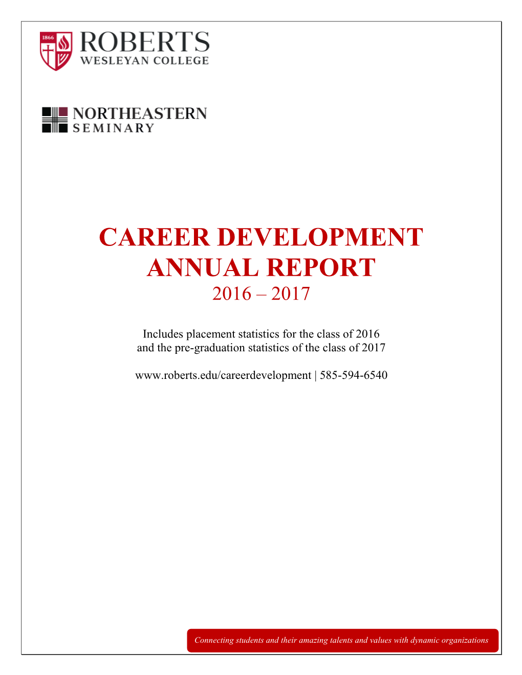 Career Development Annual Report 2016 – 2017