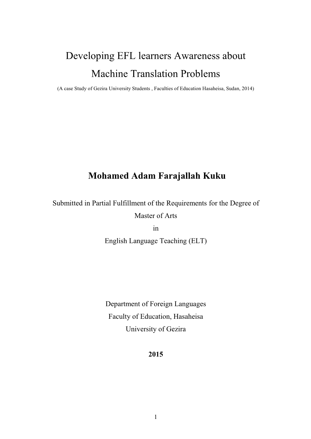 CHAPTER FIVE CONCLUSION, FINDINGS, and RECOMMENDATIOINS 5.1 Introduction 49 5.2 Conclusion 49 5.3 Findings: 49 5.3 Recommendations: 50 References: 51 Appendixes 53