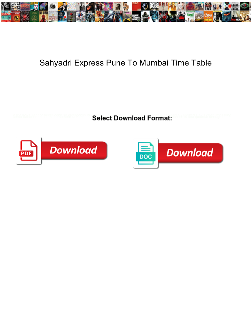 Sahyadri Express Pune to Mumbai Time Table Szyslak
