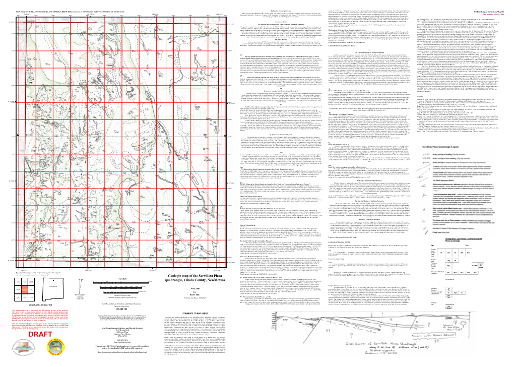 Geologic Map of the Servilleta Plaza 7.5-Minute Quadrangle, Taos