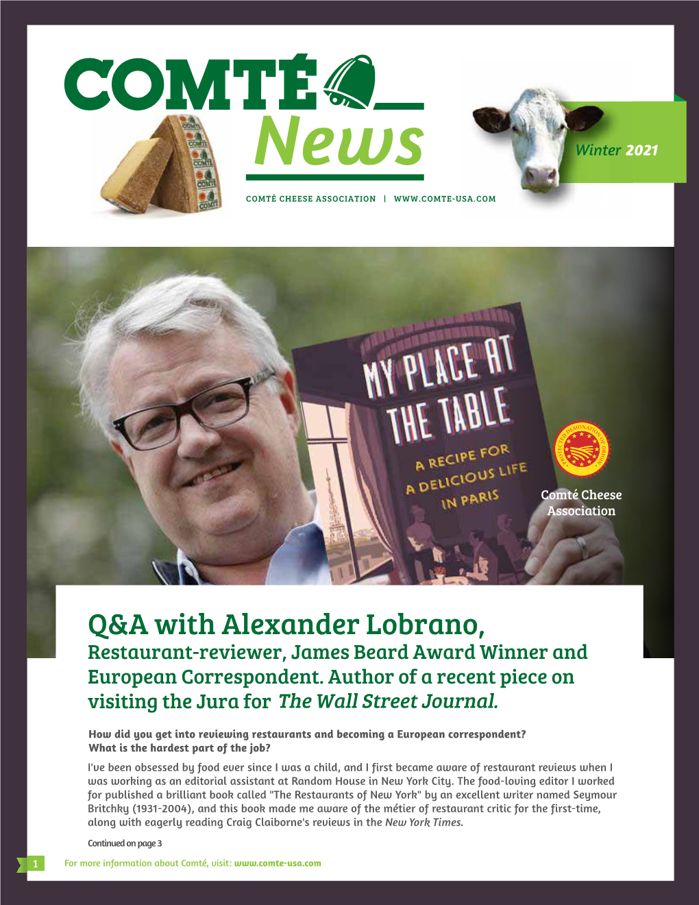 Q&A with Alexander Lobrano