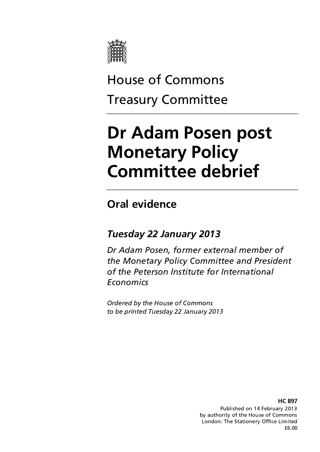 Dr Adam Posen Post Monetary Policy Committee Debrief