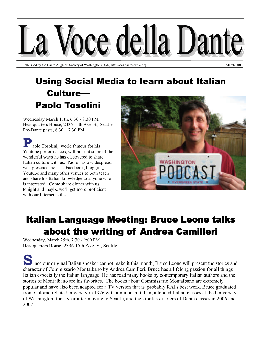 Using Social Media to Learn About Italian Culture— Paolo Tosolini