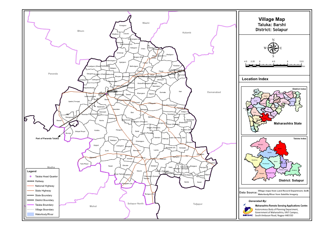 Village Map Taluka: Barshi District: Solapur