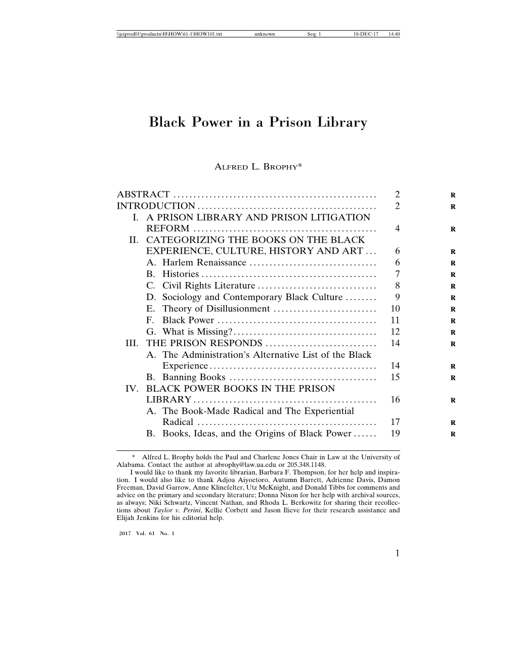 Black Power in a Prison Library
