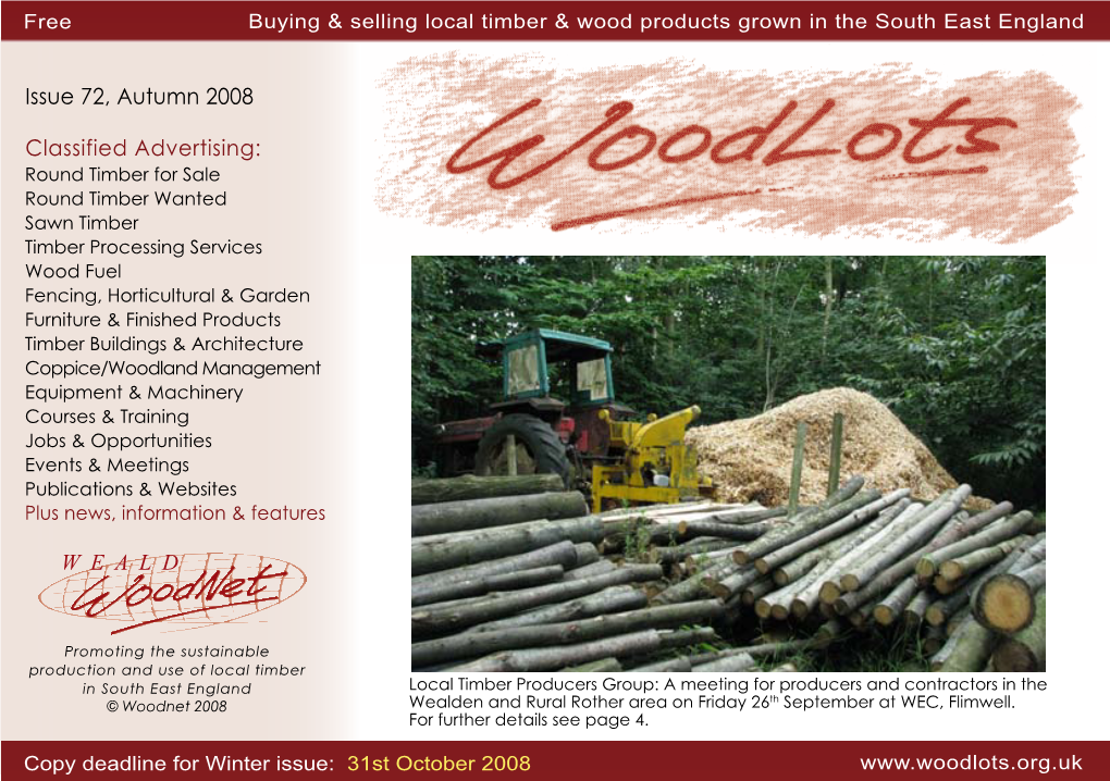 Woodlots Issue 72, Autumn 2008