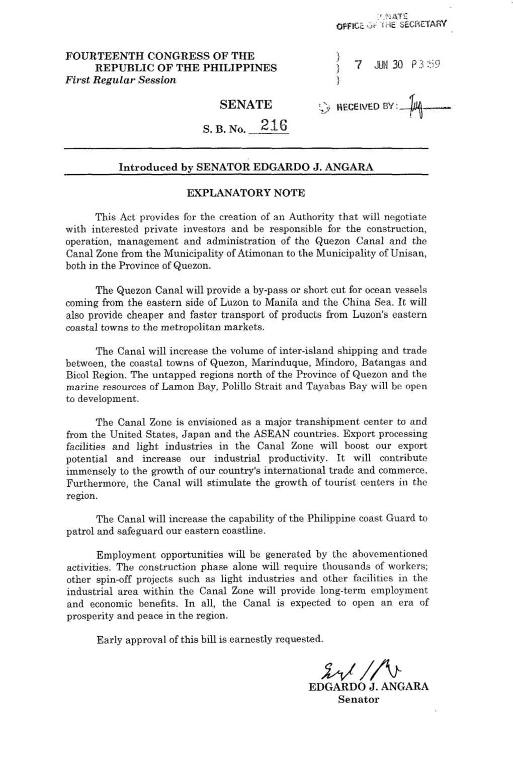 1 7 JUN 30 P3 :?SI First Regular Session 1 SENATE S