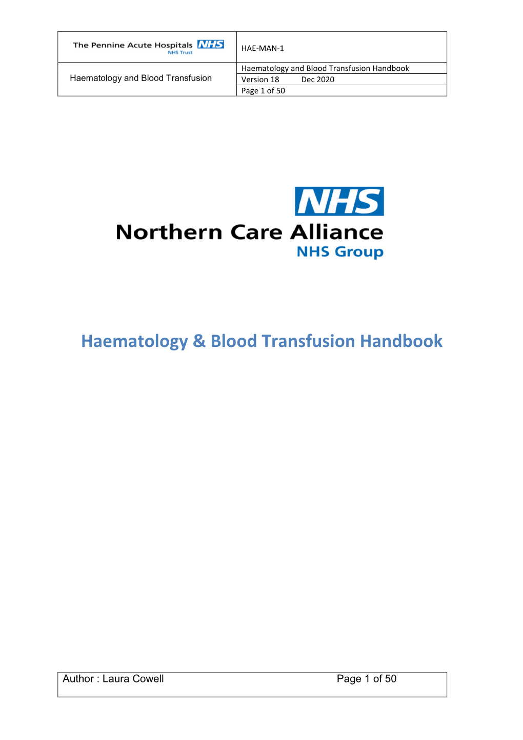 Haematology & Blood Transfusion Handbook