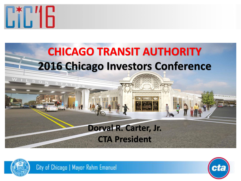2016 Chicago Investors Conference Presentation
