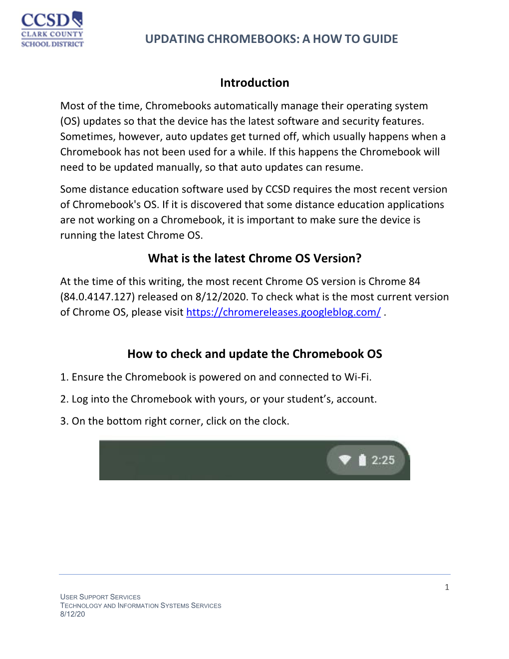UPDATING CHROMEBOOKS: a HOW to GUIDE Introduction What Is The