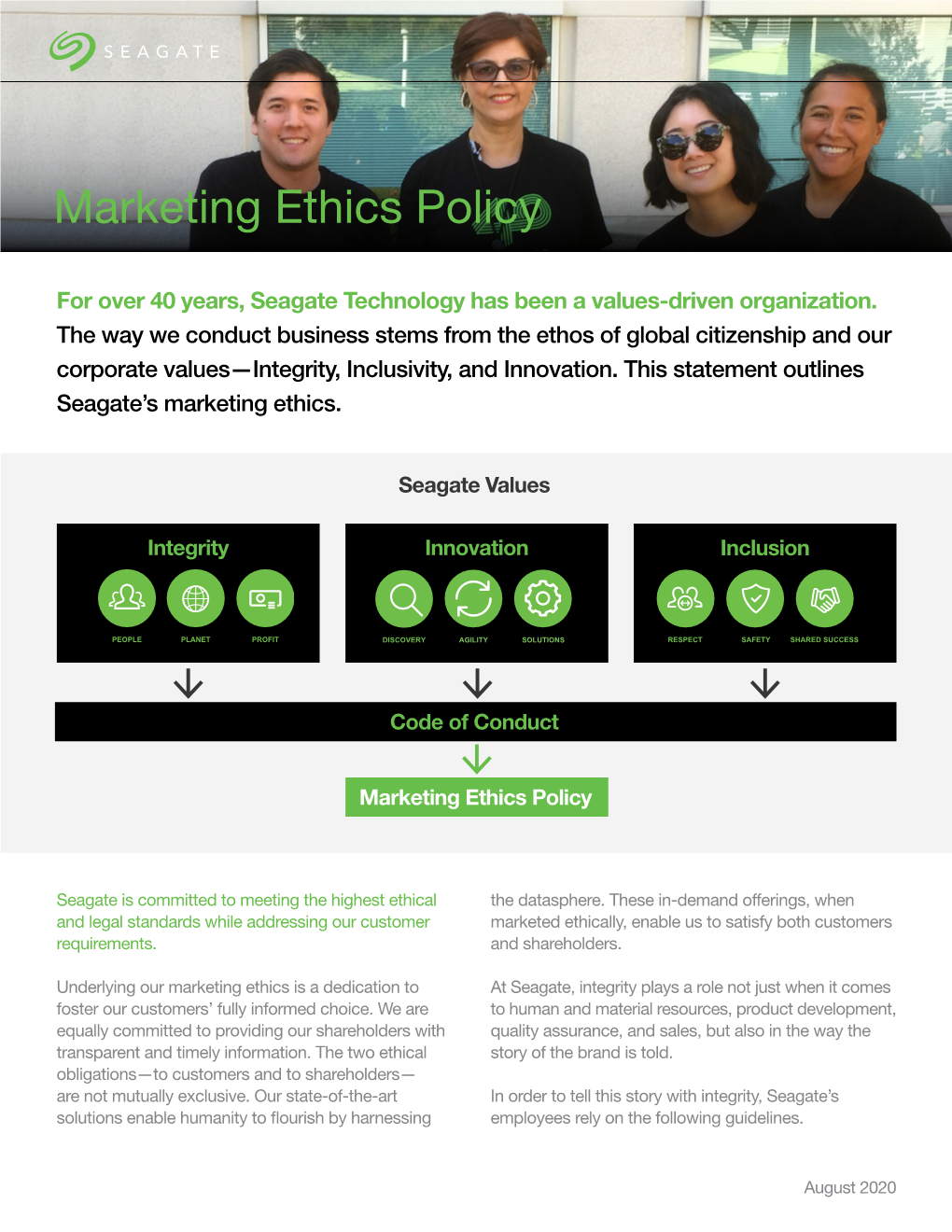 Marketing Ethics Policy