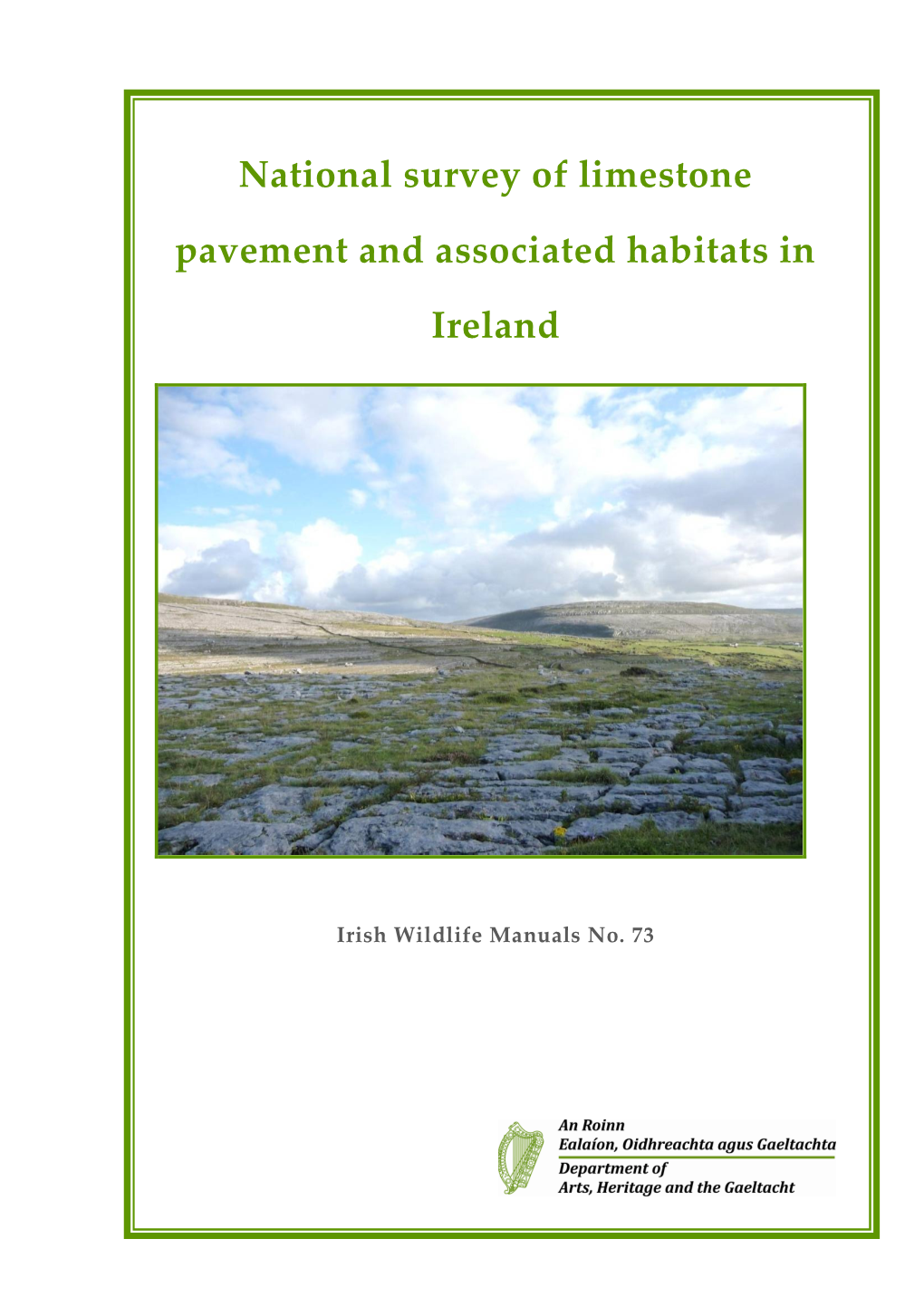 National Survey of Limestone Pavement and Associated Habitats In