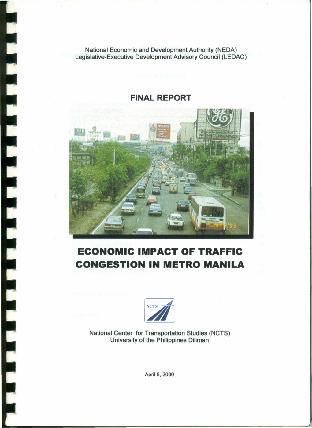 Economic Impact of Traffic Congestion in Metro Manila