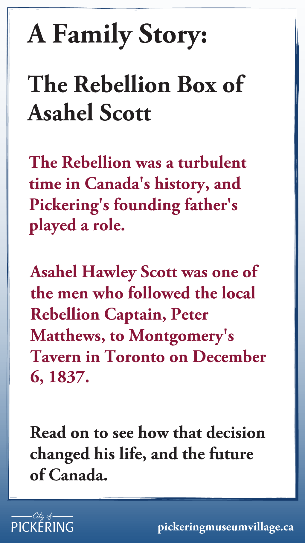 A Family Story: the Rebellion Box of Asahel Scott