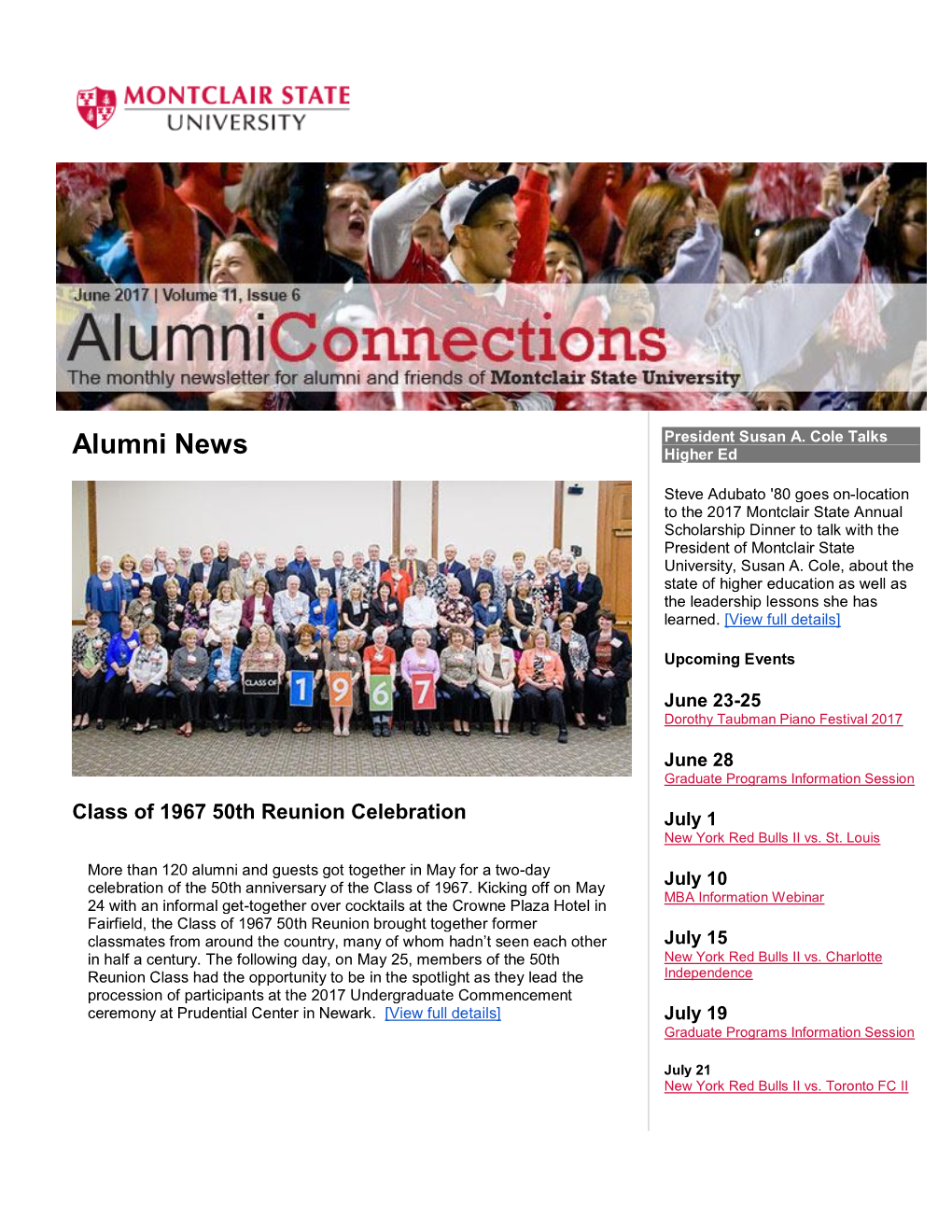Alumni News Higher Ed
