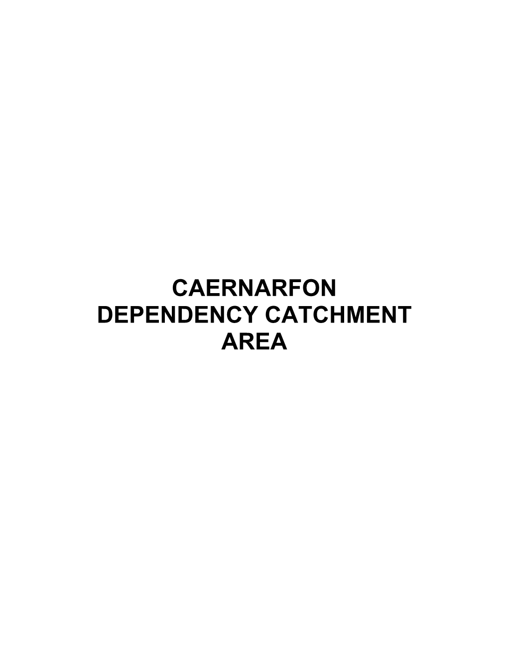 Development Briefs: Caernarfon