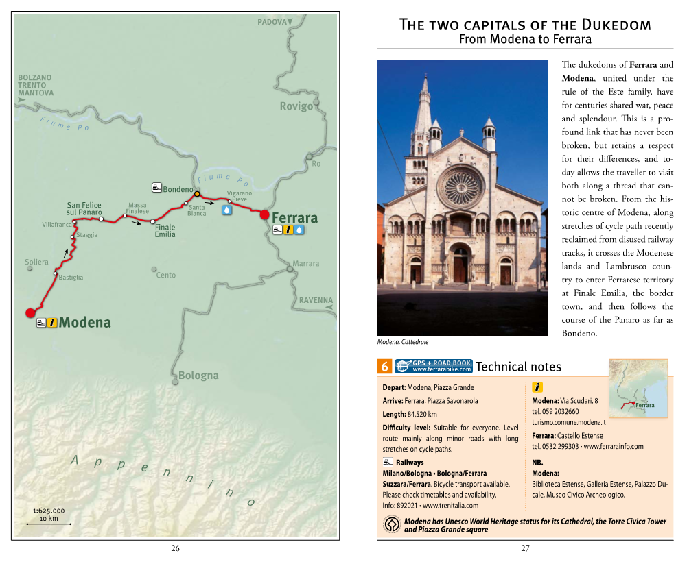 The Two Capitals of the Dukedom from Modena to Ferrara