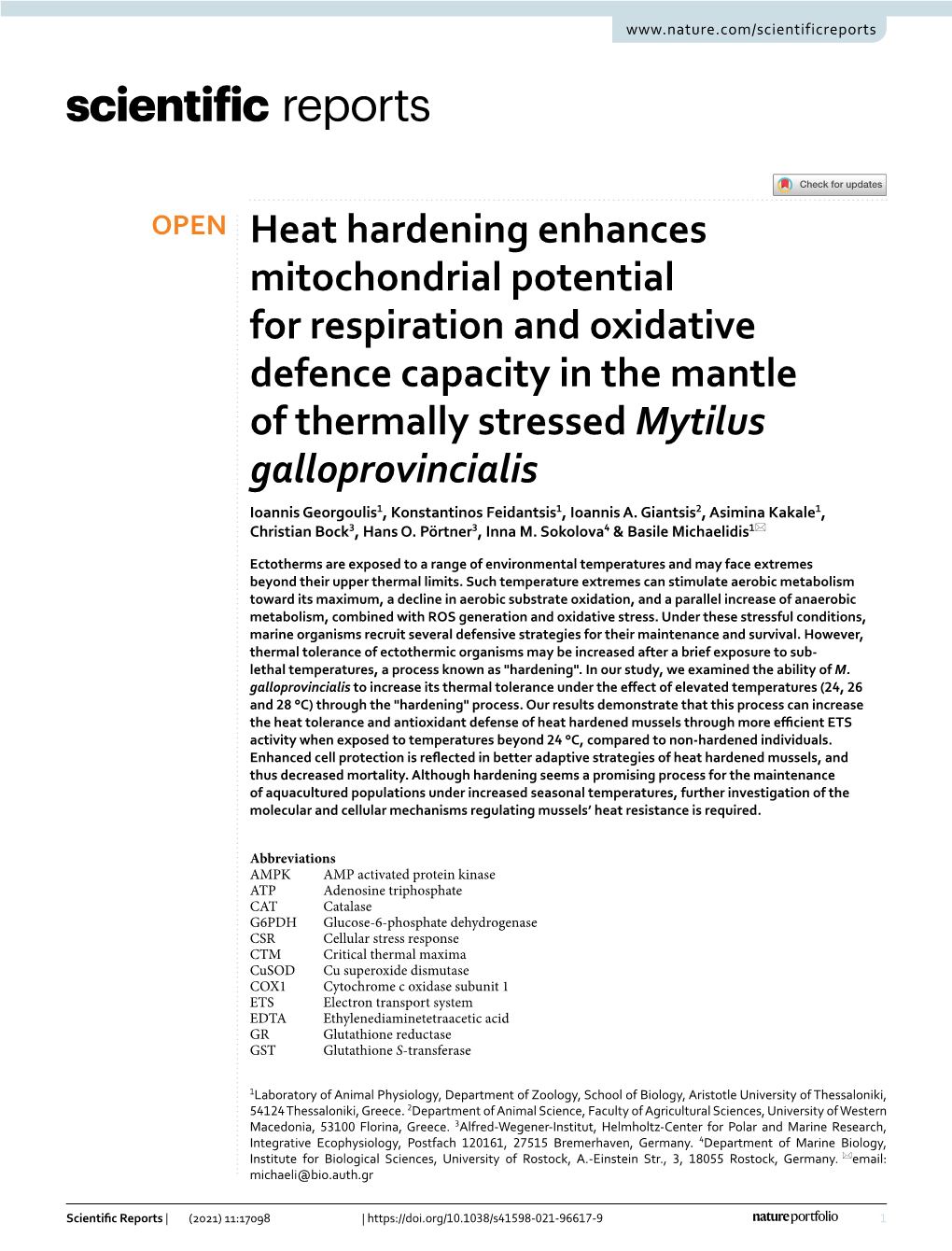 Heat Hardening Enhances Mitochondrial Potential For