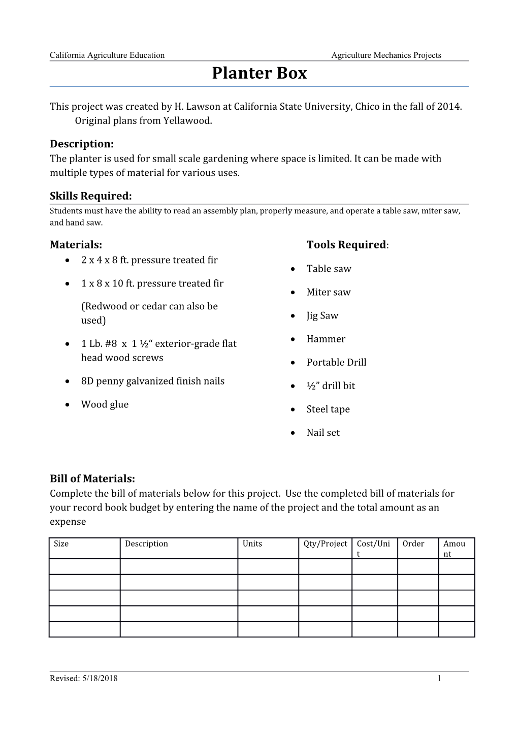 California Agriculture Education Agriculture Mechanics Projects s3