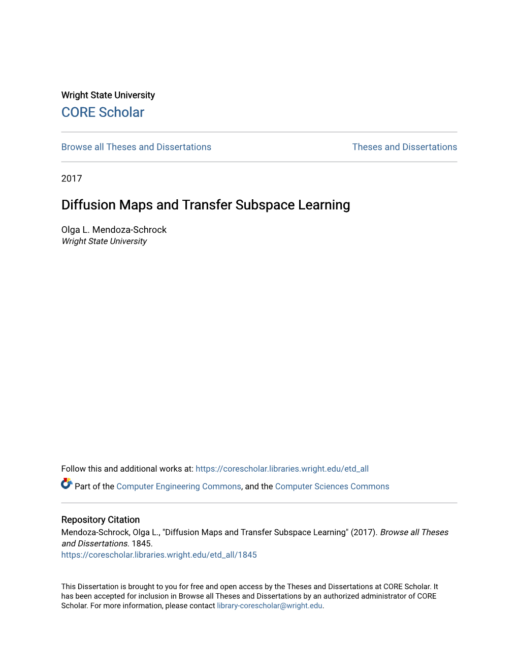 Diffusion Maps and Transfer Subspace Learning