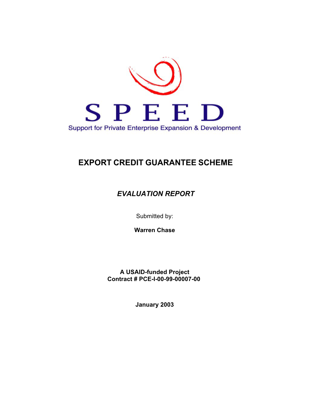 Export Credit Guarantee Scheme