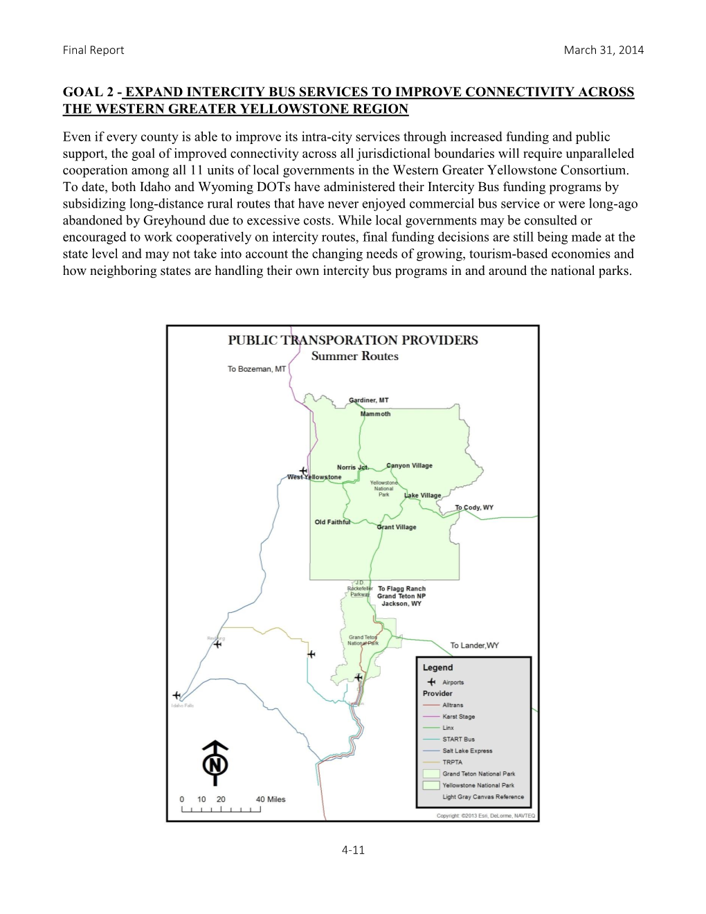 Goal 2 - Expand Intercity Bus Services to Improve Connectivity Across the Western Greater Yellowstone Region