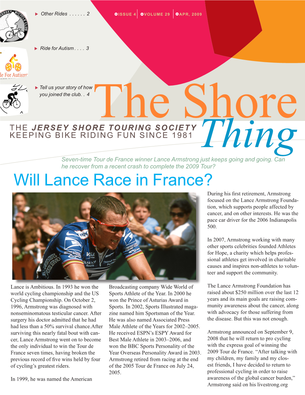 Will Lance Race in France?