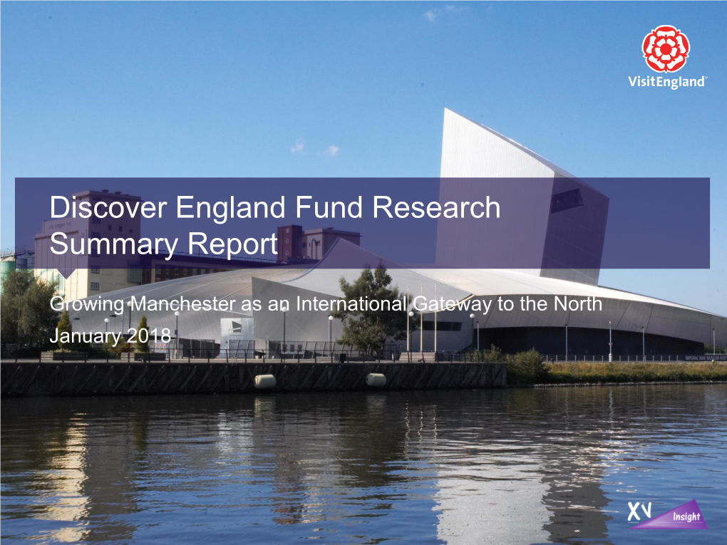 Discover England: Summary Insights on Overseas Visitors