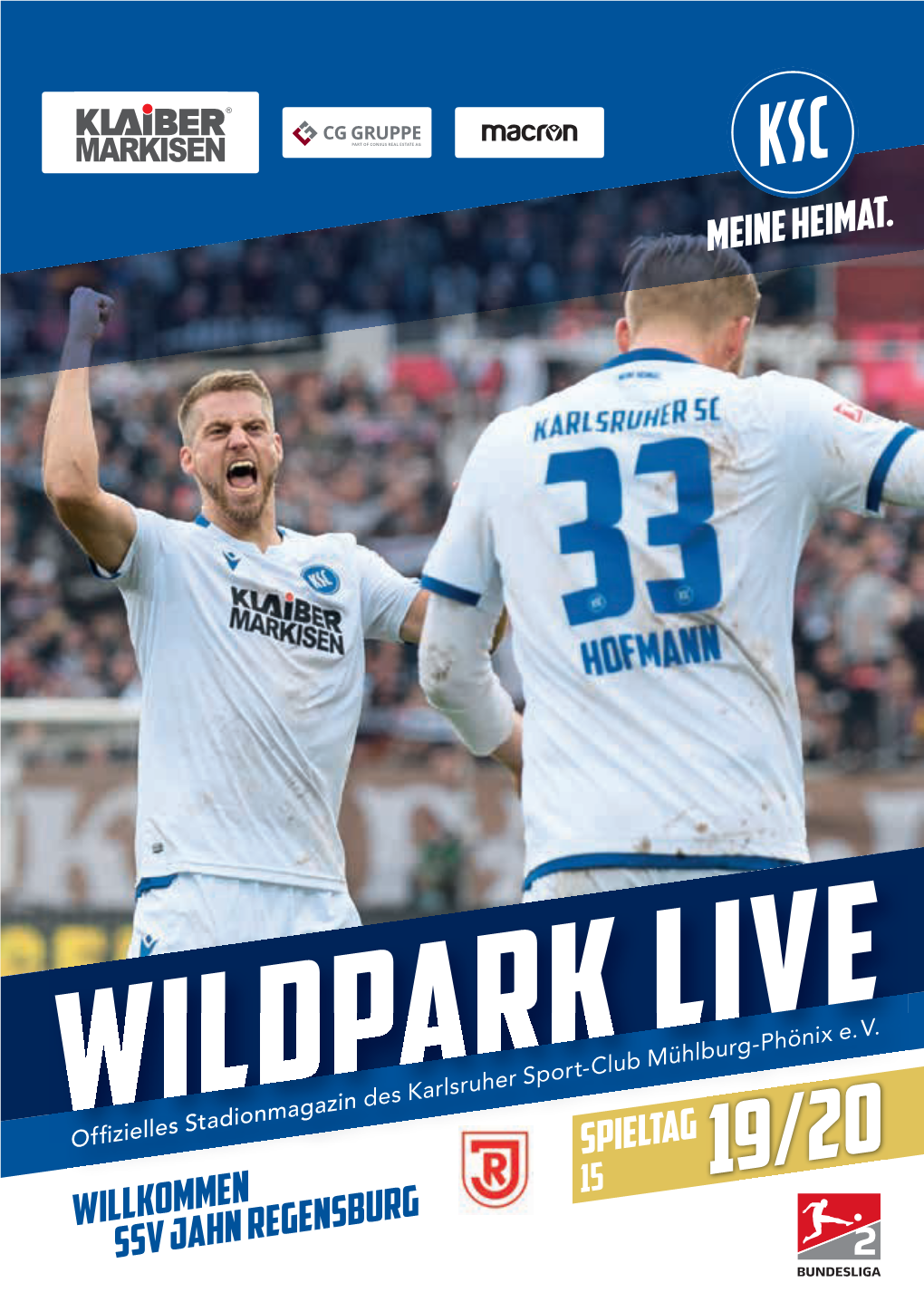 Wildpark Live Offizielles Stadionmagazin Des Karlsruher 05 EINWURF Sport-Club Mühlburg-Phönix E