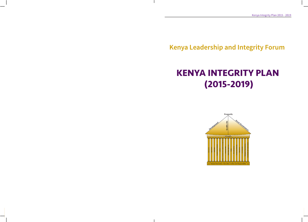 Kenya Integrity Plan (2015-2019)