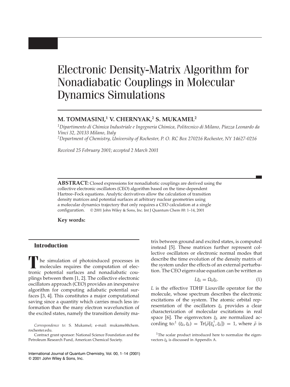 Electronic Density-Matrix Algorithm for Nonadiabatic Couplings in Molecular Dynamics Simulations