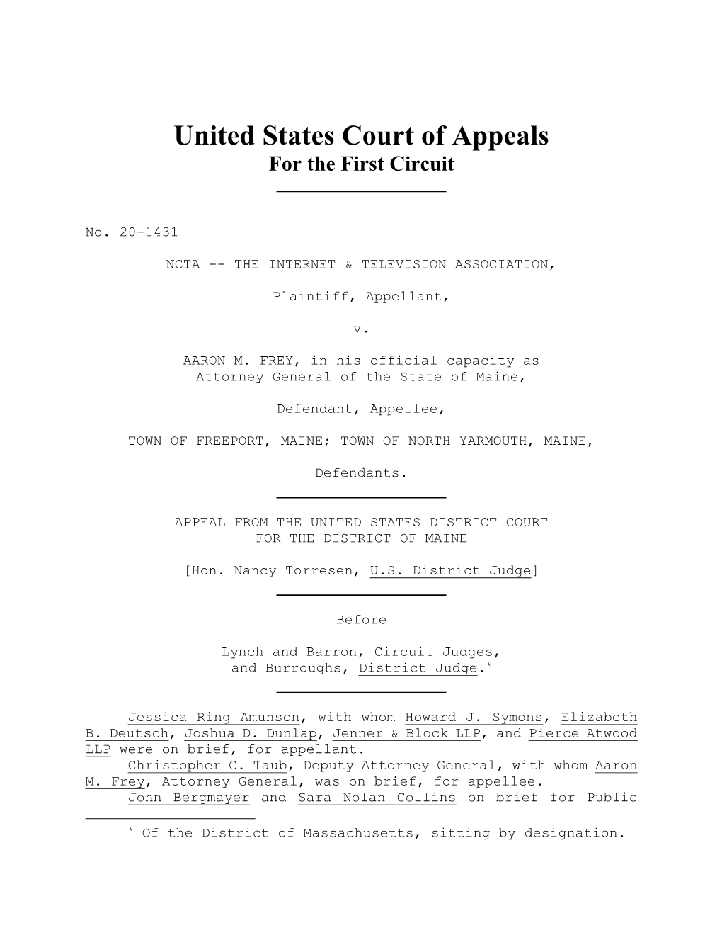 United States Court of Appeals for the First Circuit