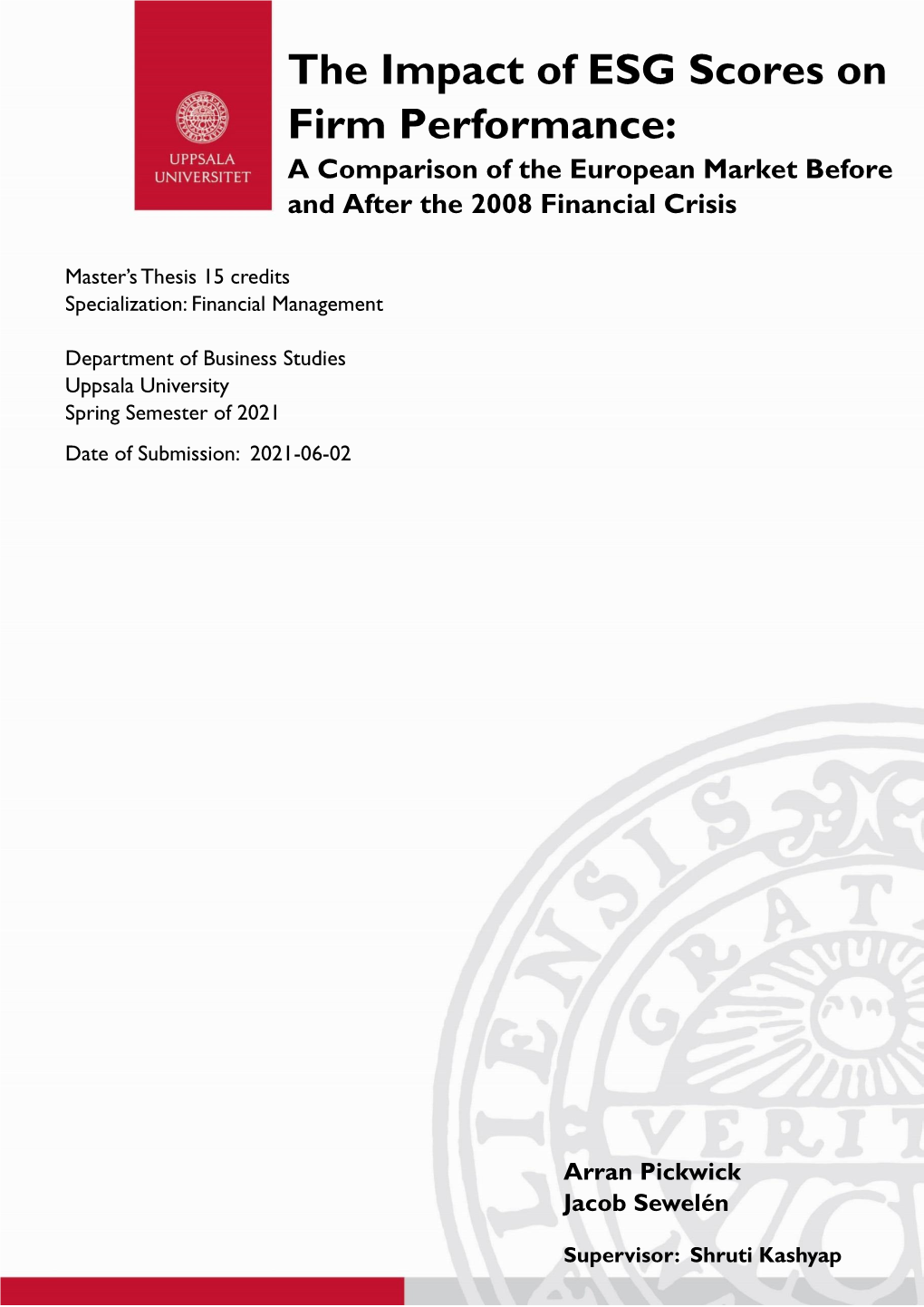 ESG Scores and Firm Performance