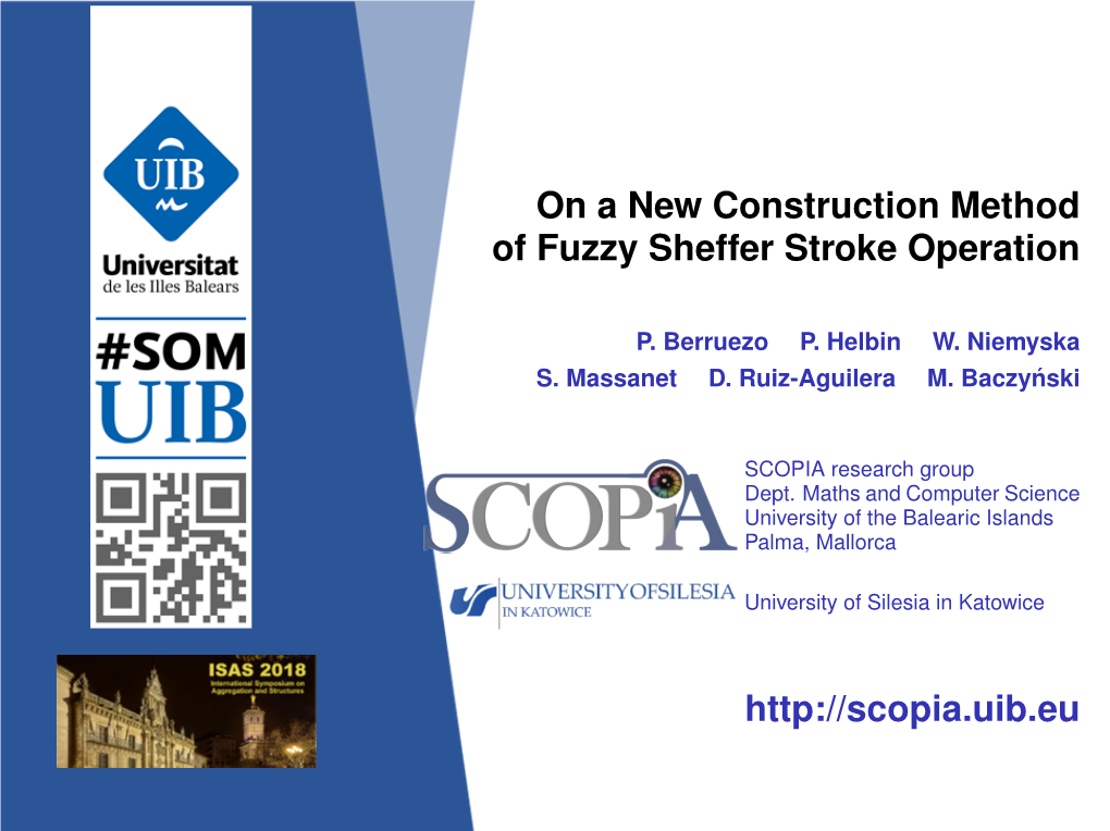 On a New Construction Method of Fuzzy Sheffer Stroke Operation