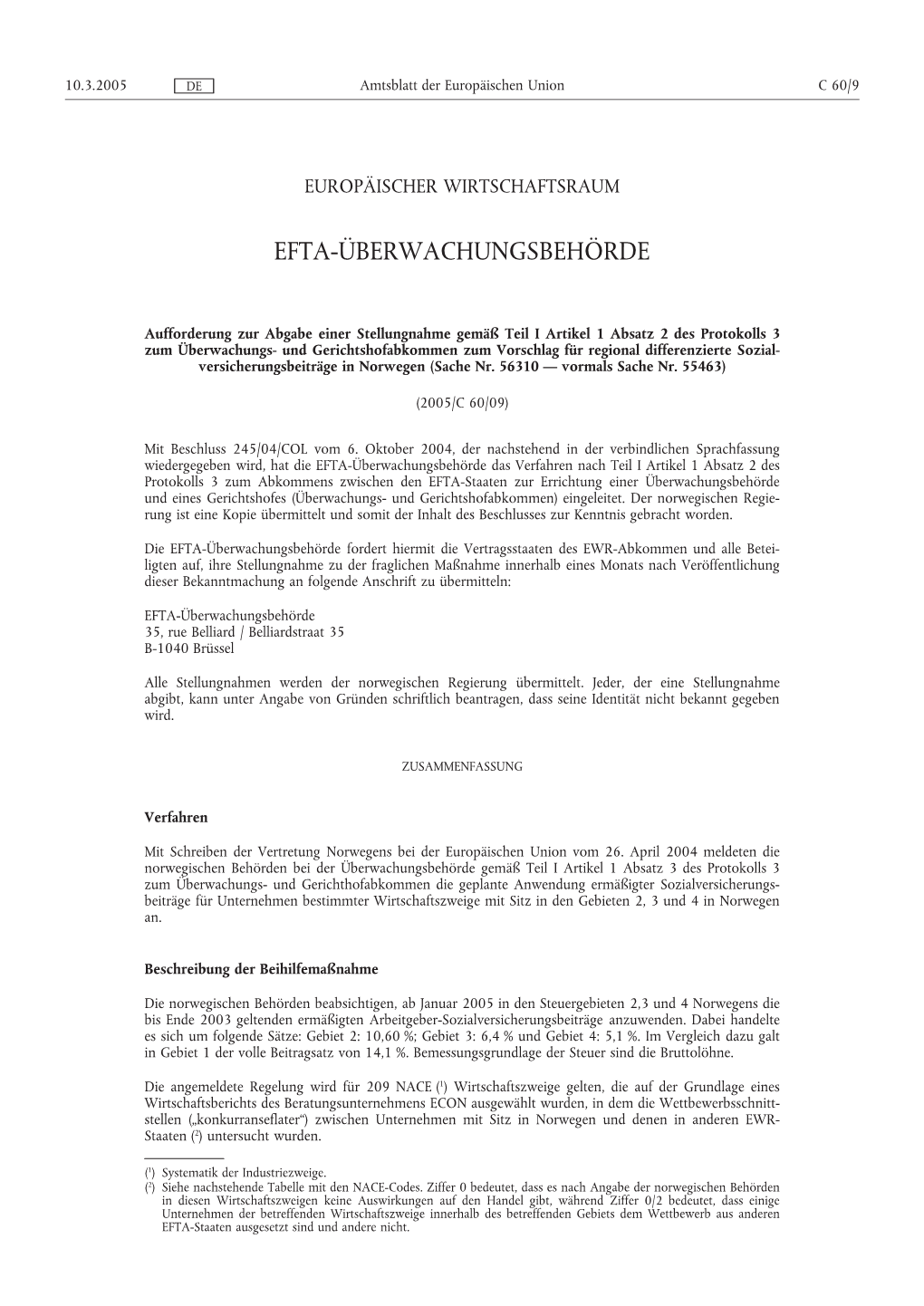 Efta-Überwachungsbehörde