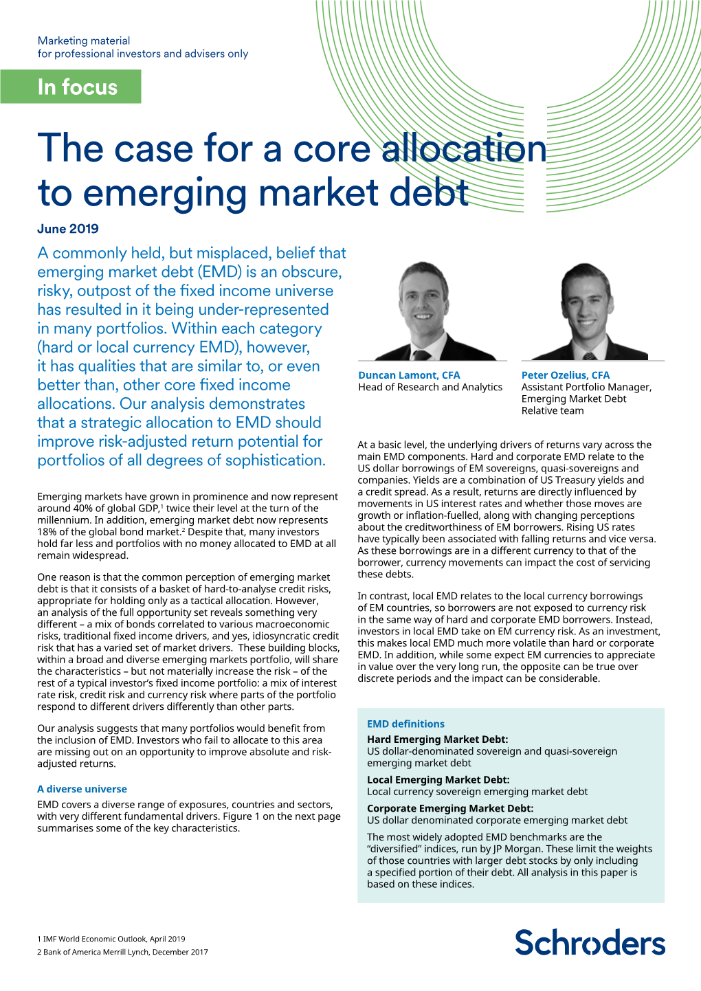 The Case for a Core Allocation to Emerging Market Debt