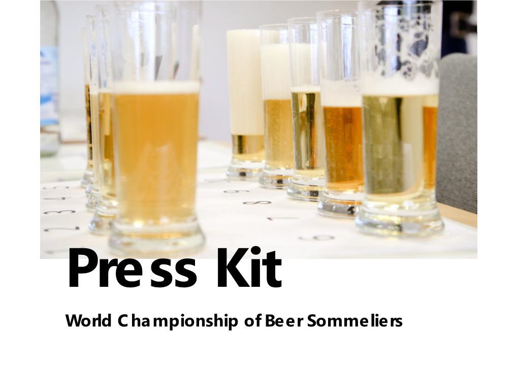 Press Kit World Championship of Beer Sommeliers