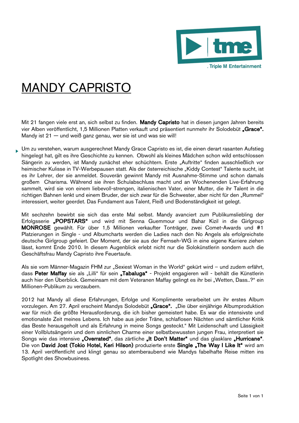 Mandy Capristo