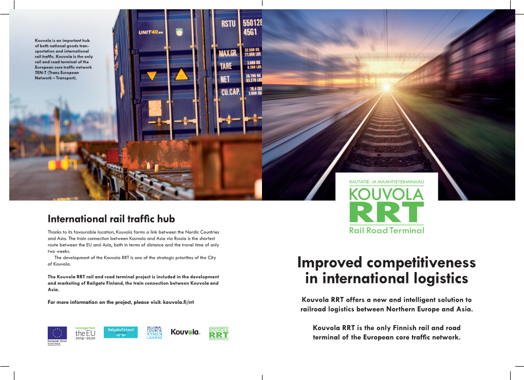 Improved Competitiveness in International Logistics