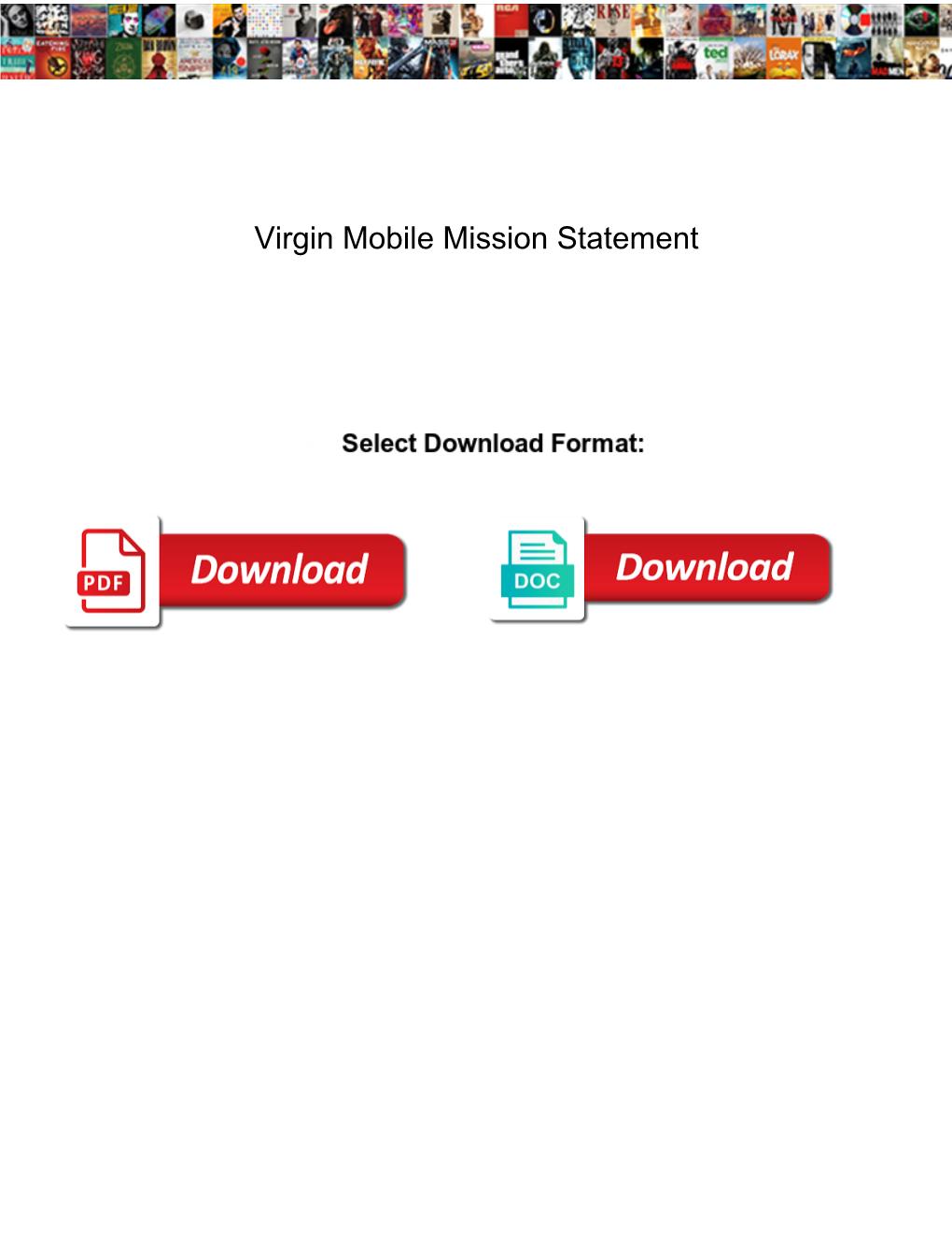 Virgin Mobile Mission Statement