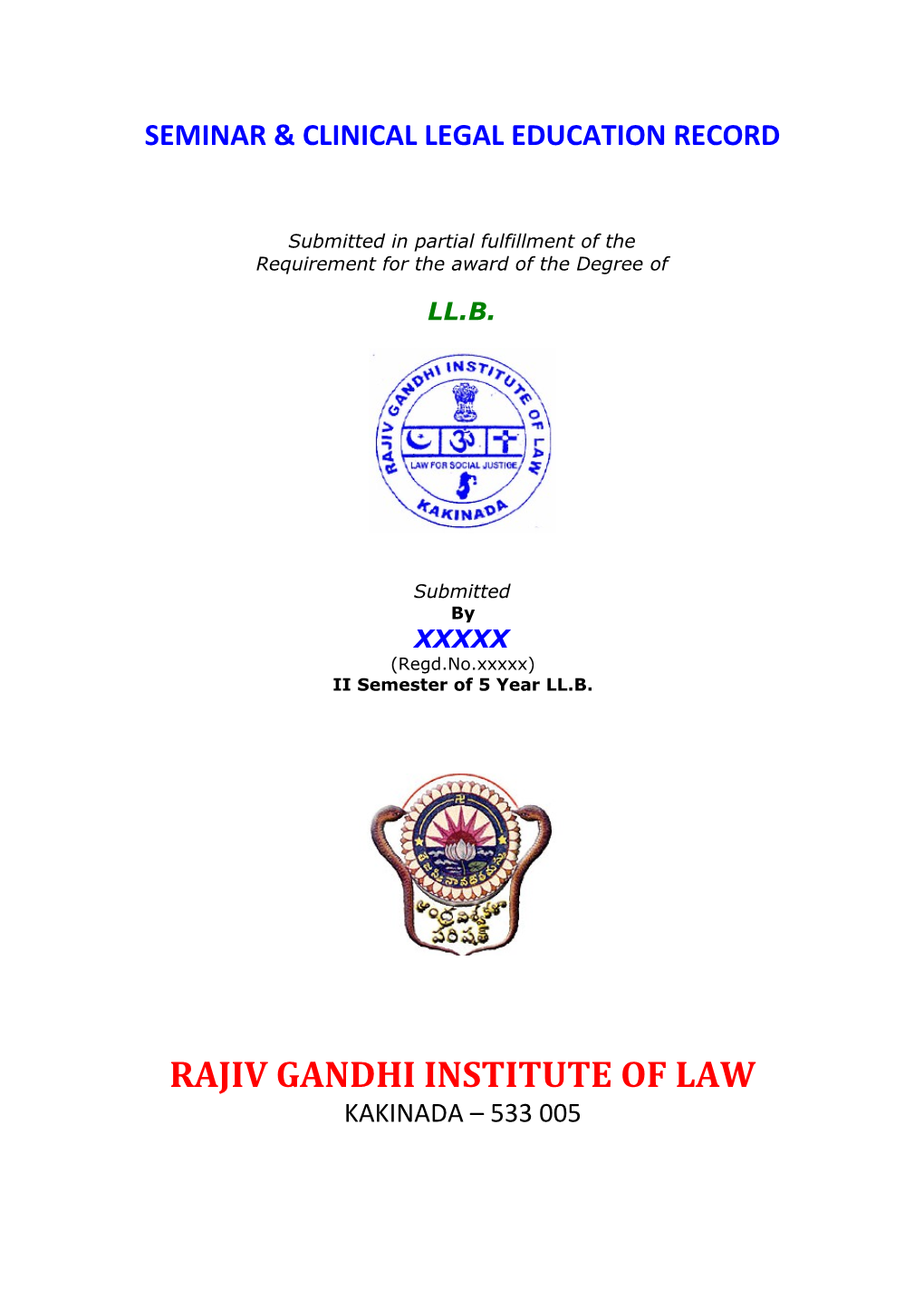 Seminar & Clinical Legal Education Record