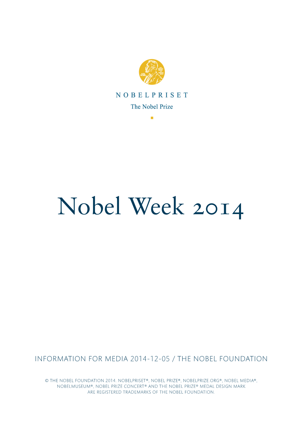 Nobel Week 2014