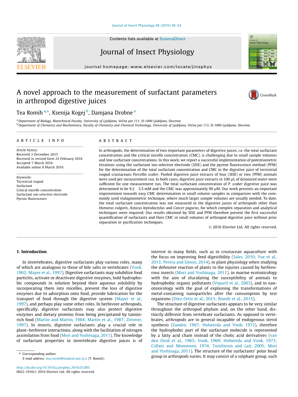 A Novel Approach to the Measurement of Surfactant Parameters In