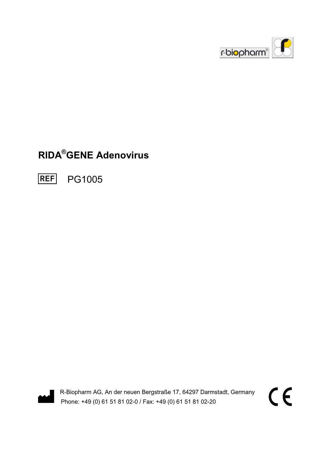 RIDA GENE Adenovirus PG1005