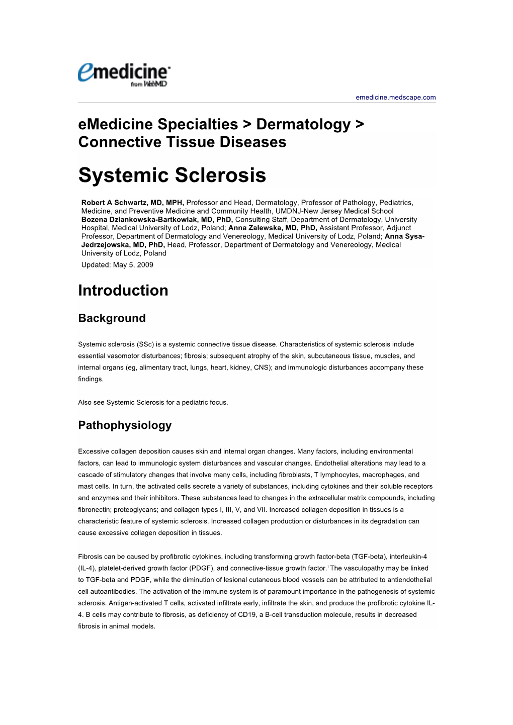 Systemic Sclerosis