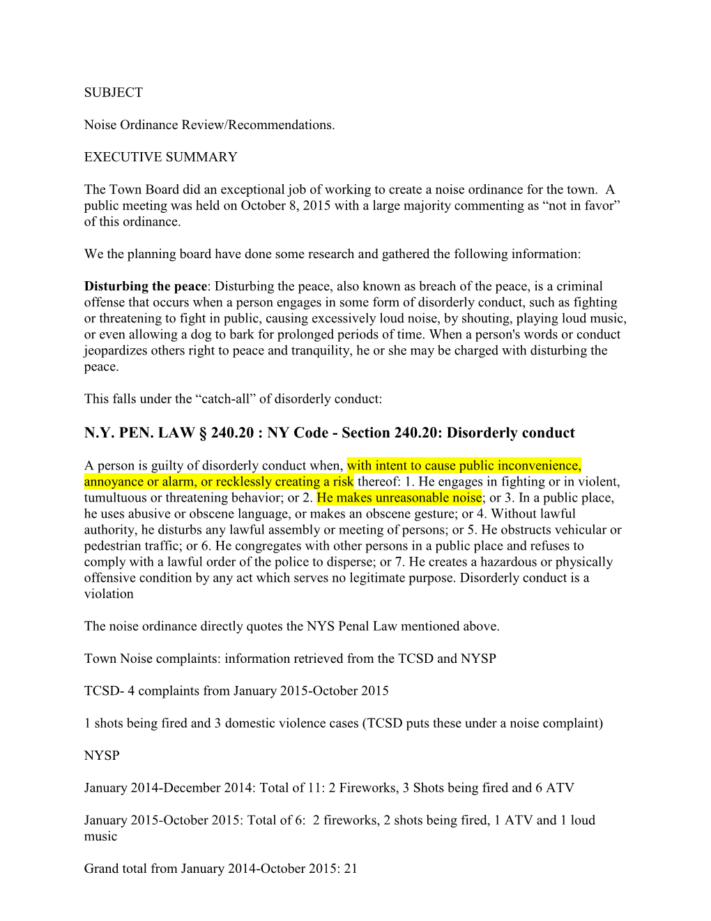 N.Y. PEN. LAW § 240.20 : NY Code - Section 240.20: Disorderly Conduct