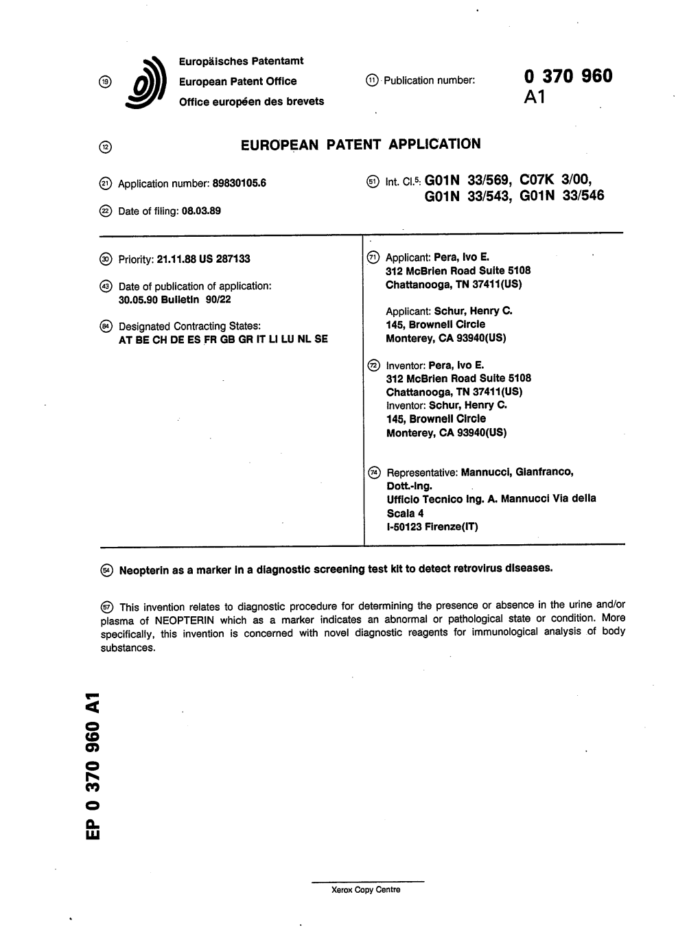 Neopterin As a Marker in a Diagnostic Screening Test Kit to Detect Retrovirus Diseases